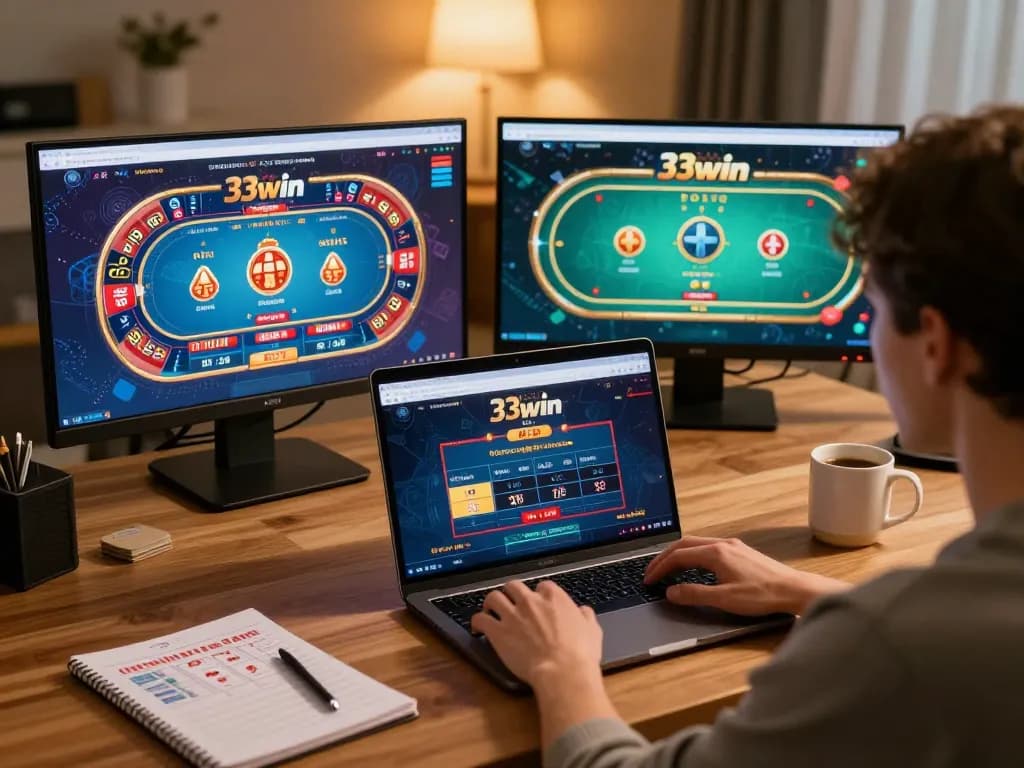 Engaging online casino gameplay on 33win platform with vibrant visuals and strategic betting.