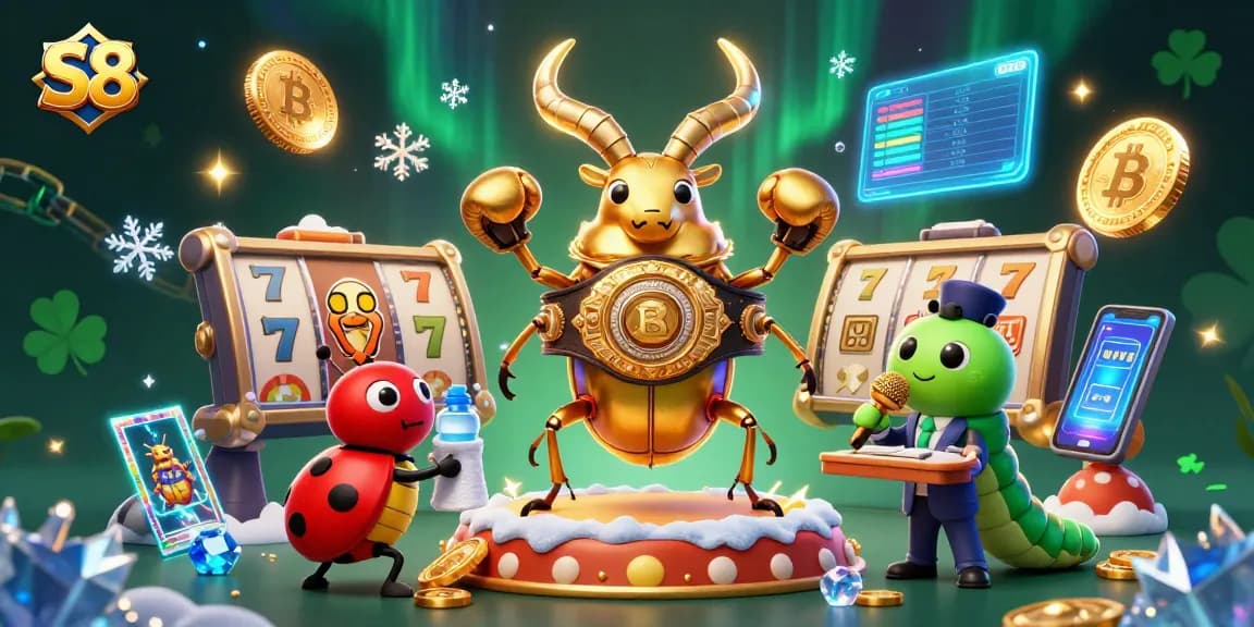 S8 players engage thrilling slot adventures with vivid characters, captivating action and gold glints.