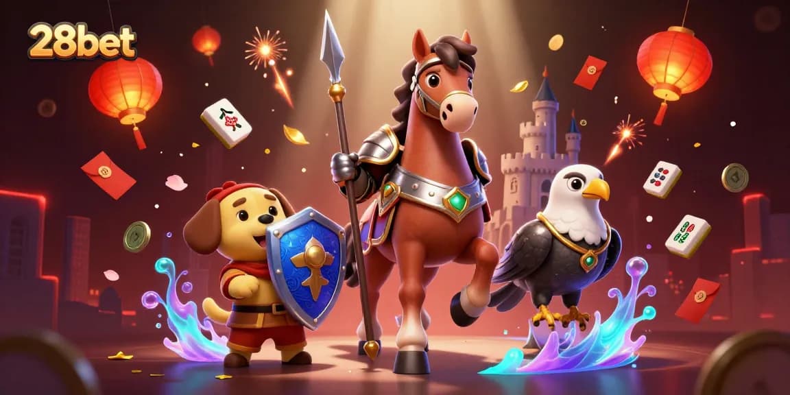 Engage in thrilling adventures with 28bet, where medieval knights and fun gambling elements meet.