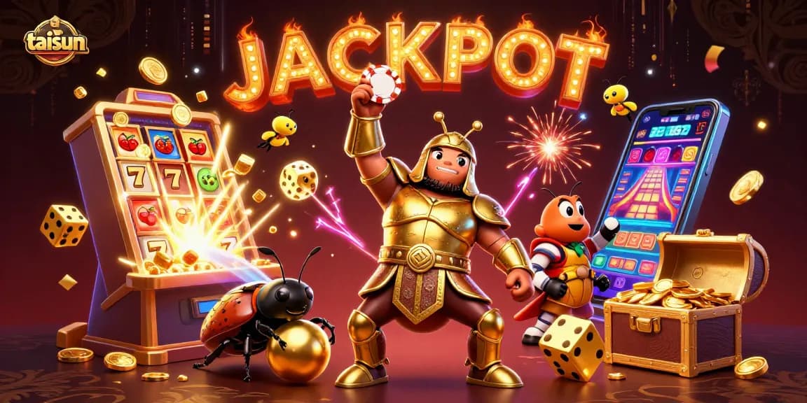 Boost your winnings with taisun's vibrant jackpot experience featuring thrilling elements and characters!
