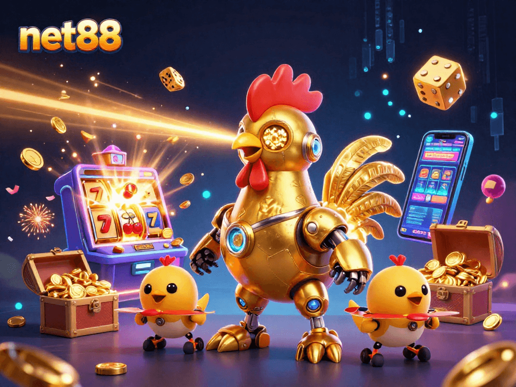 Experience net88's vibrant casino world with dynamic characters and thrilling game elements.