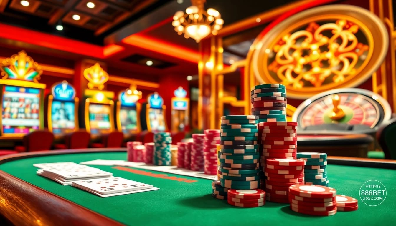 Enjoy a thrilling casino experience at https://88bet2026.com/ with vibrant poker tables and slot machines.