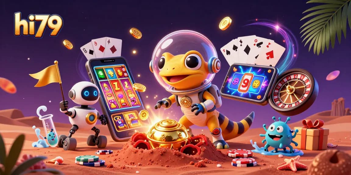 Experience thrilling gameplay with hi79 in a vibrant Martian casino adventure!