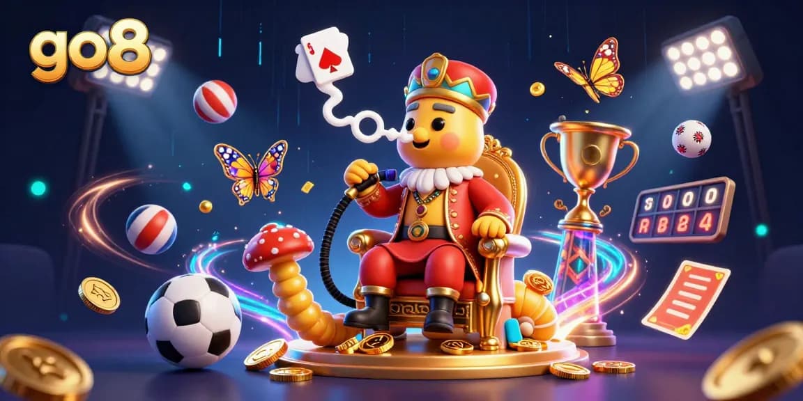 Engage with go8's thrilling casino experience featuring animated characters and dynamic sports elements.