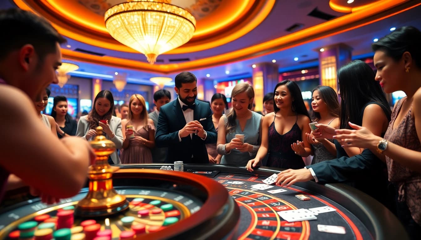 Experience the excitement of UU88 with thrilling casino games and vibrant atmosphere.