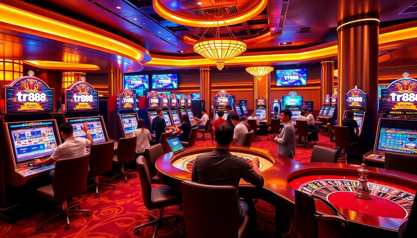 Engage in thrilling games at TR88 link, featuring exciting slot machines and poker tables.