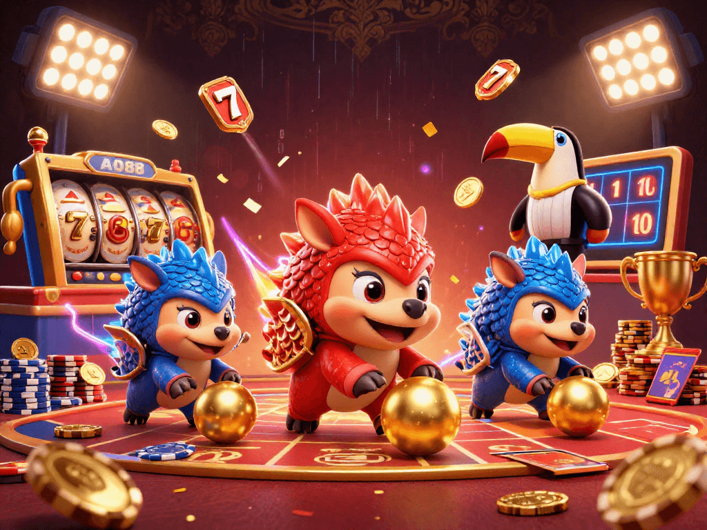 Engage in thrilling slot gameplay at AO88 with dynamic characters and dazzling visuals.