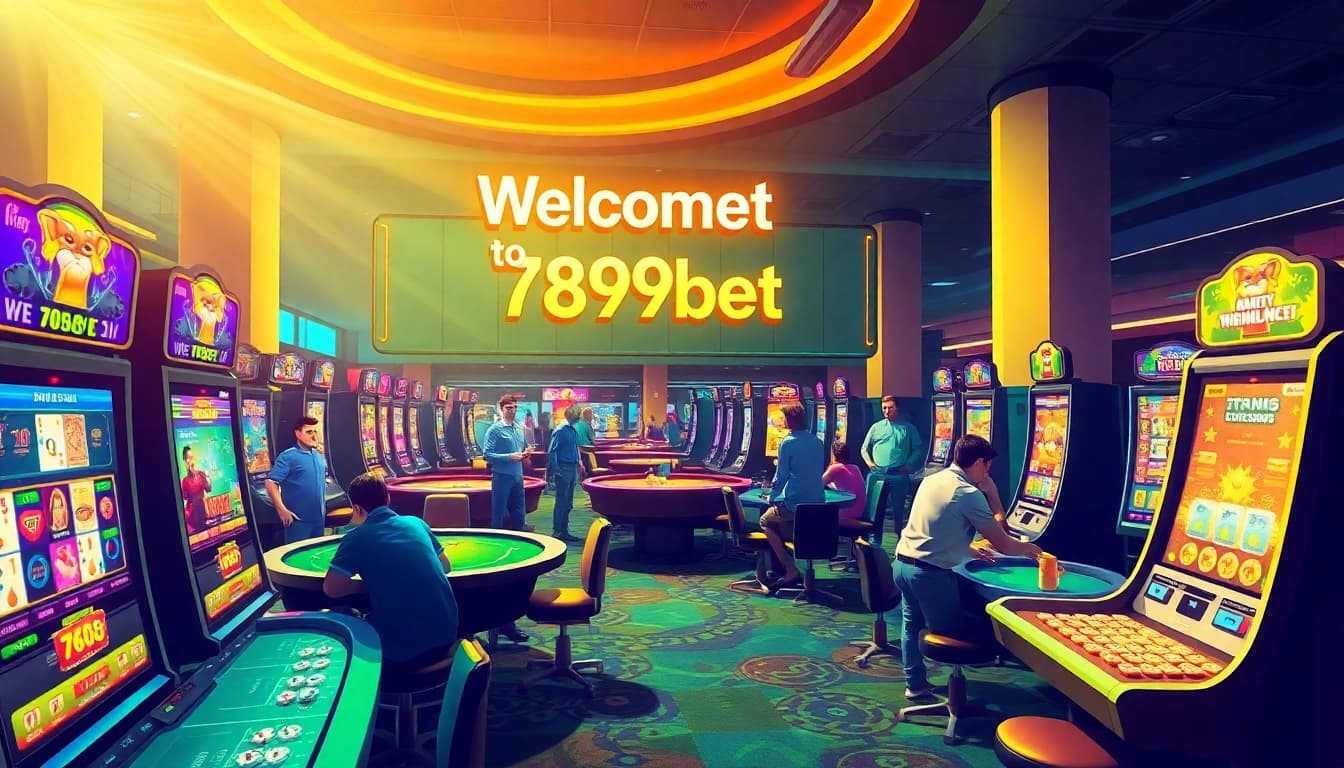 Exciting online gambling experience at 789bet with vibrant casino scene.