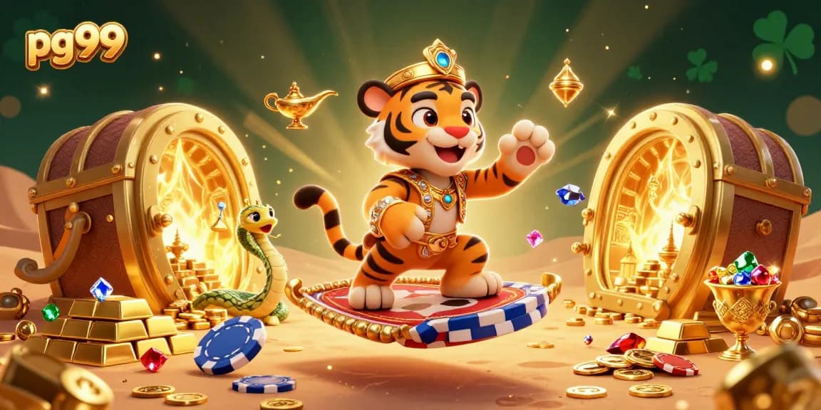 Engage with thrilling games at pg99 featuring vibrant 3D casino characters in an adventurous scene.