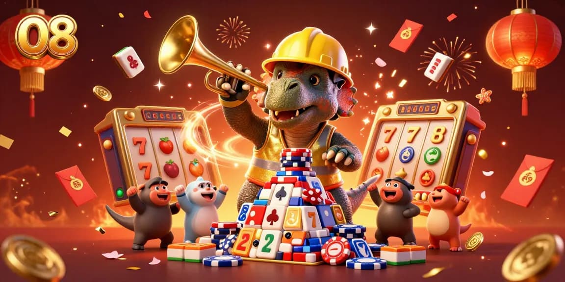 Experience thrilling gameplay with O8's vibrant casino atmosphere featuring dynamic 3D characters.