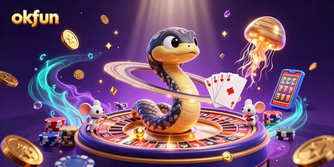 Experience okfun's thrilling gaming scene with dynamic bets and captivating celestial elements.
