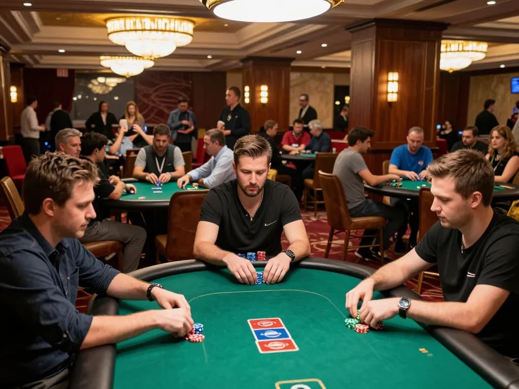 king88 players making high-stakes poker bets at a luxury casino