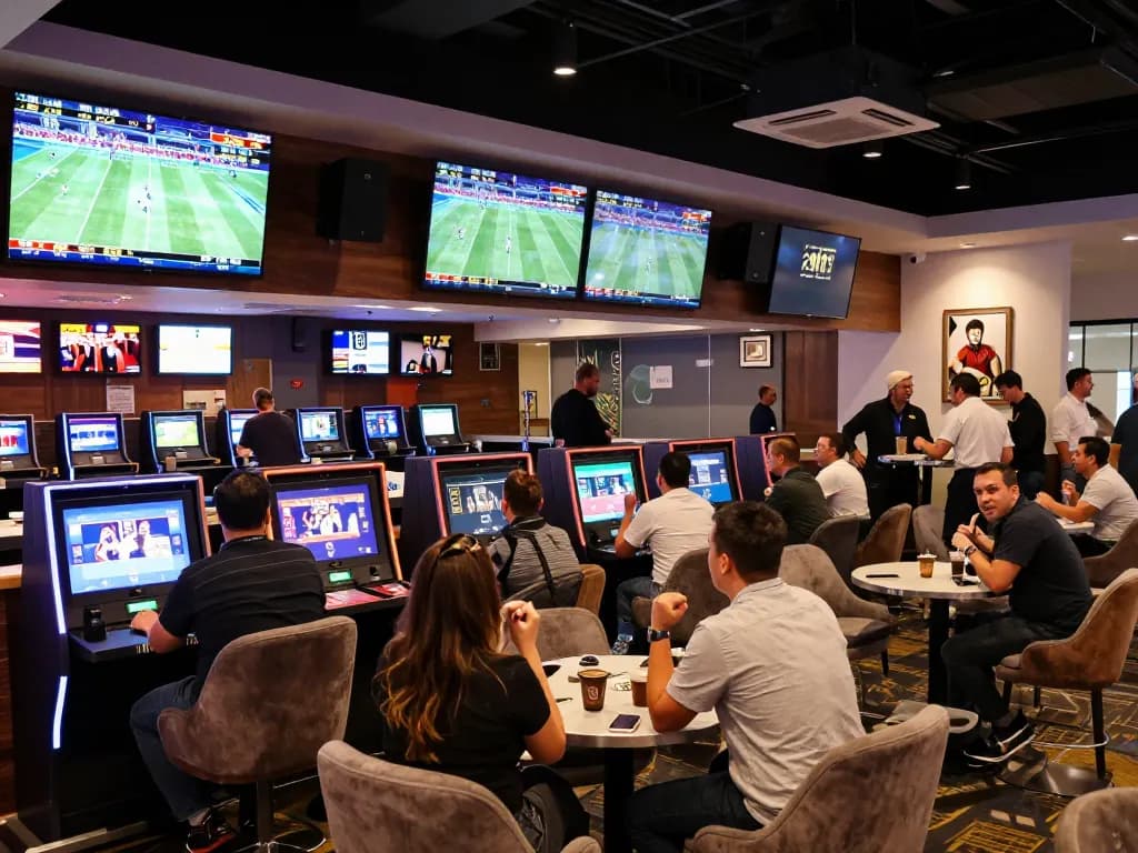 Place bets on live sports at https://www.bearcreekwatershed.org/macroinvertebrates in an energetic casino lounge.
