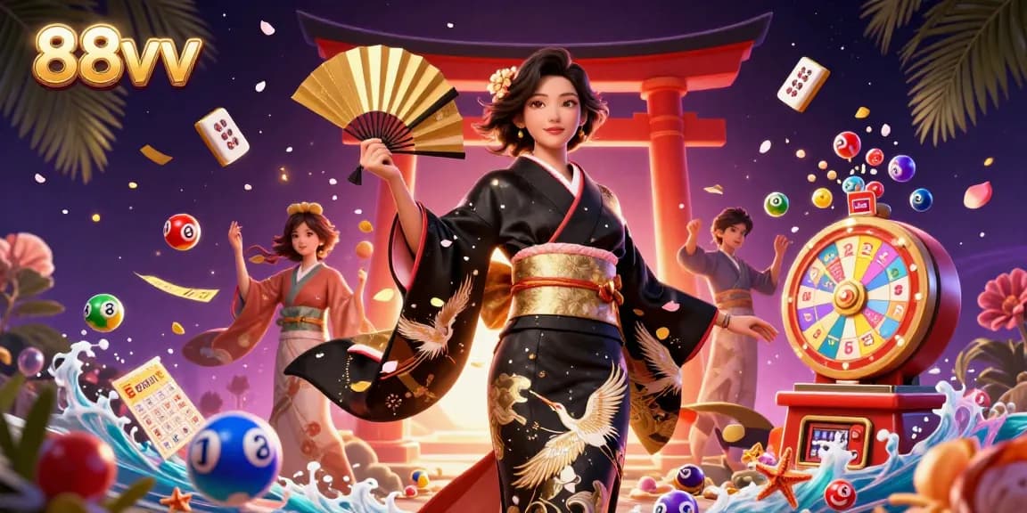 Experience winning moments at 88vv casino with dynamic lottery games and vibrant celebration visuals.