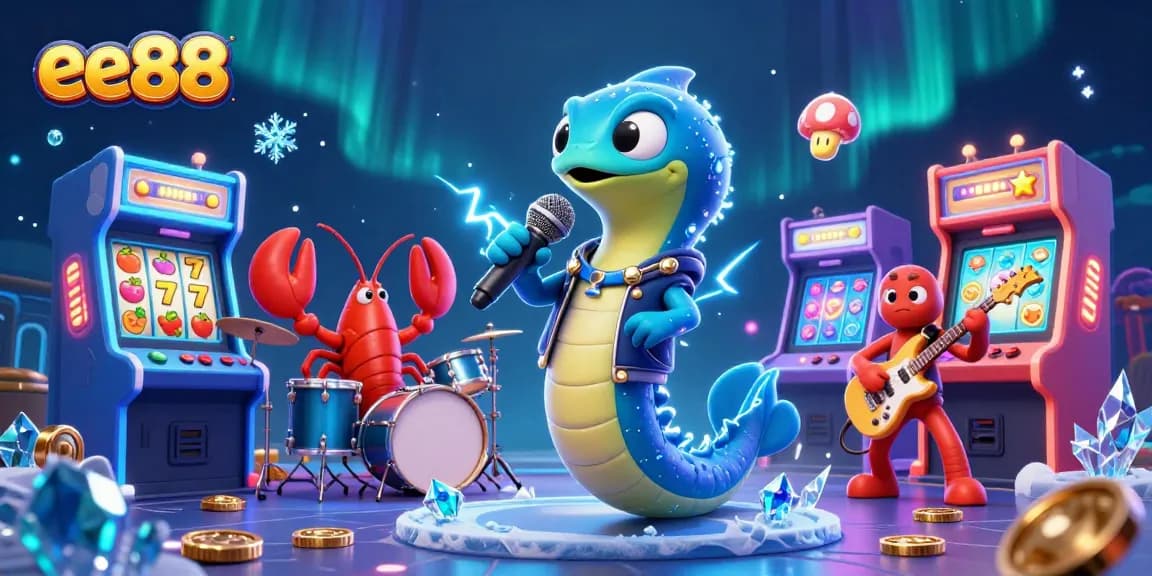 Experience the thrill of ee88 with vibrant underwater casino games featuring a rocking electric eel DJ!