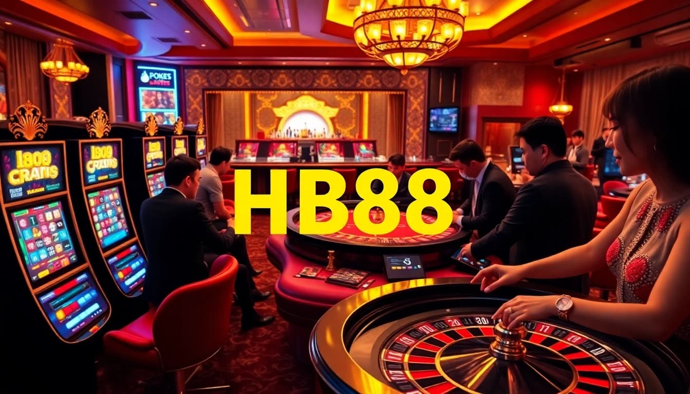 Experience thrilling gameplay at https://hb88.clinic/ with colorful casino tables and eager players.