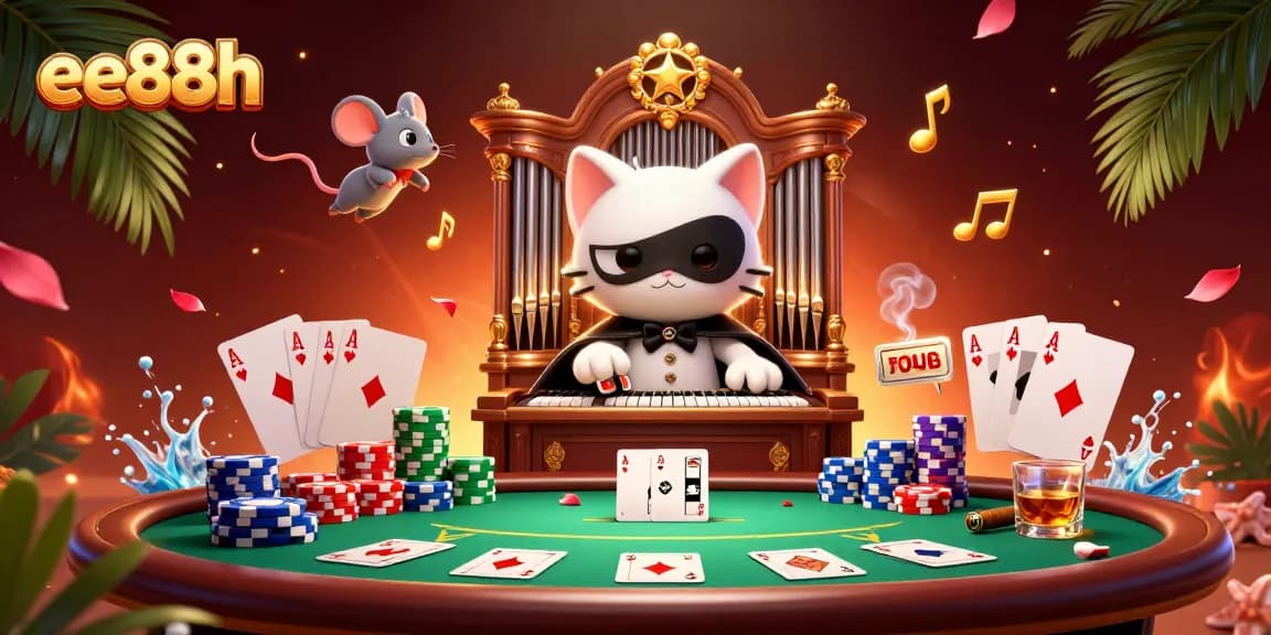 Engage in the ultimate gameplay experience at ee88h, surrounded by vibrant casino elements and enchanting characters.