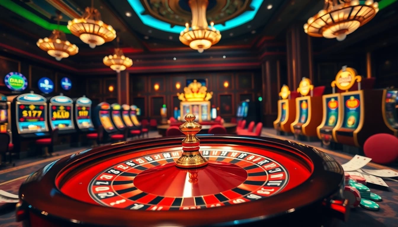 Experience thrilling gameplay at DU88 with vibrant roulette and engaging poker scenes.