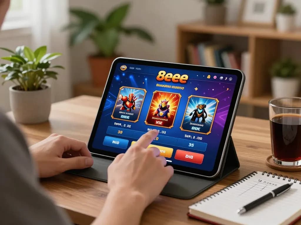 Experience engaging gameplay on the 8eee platform with strategic betting options in a cozy environment