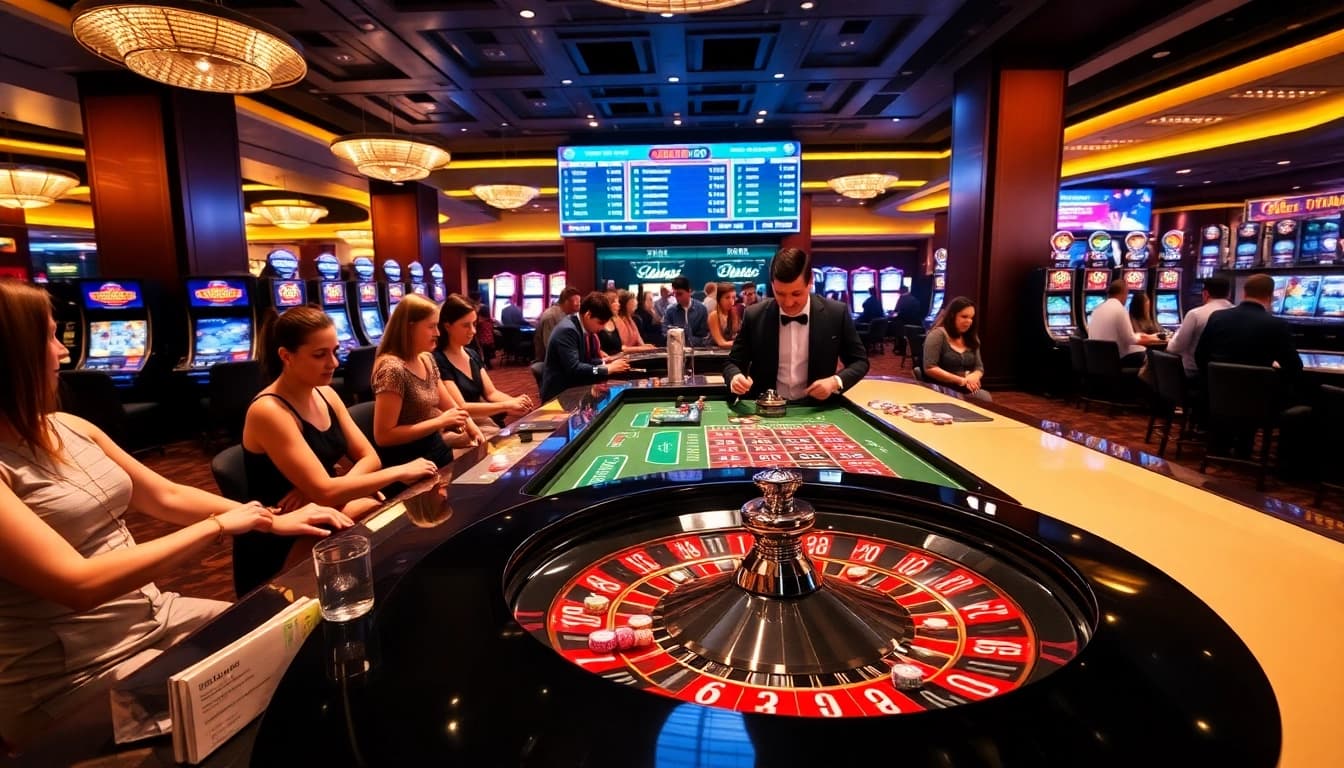Players enjoy an exciting time at 11uu casino's vibrant gaming tables.
