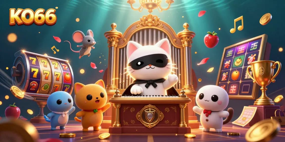 Experience thrilling gameplay at KO66 Casino featuring spectacular slot elements and dynamic characters.
