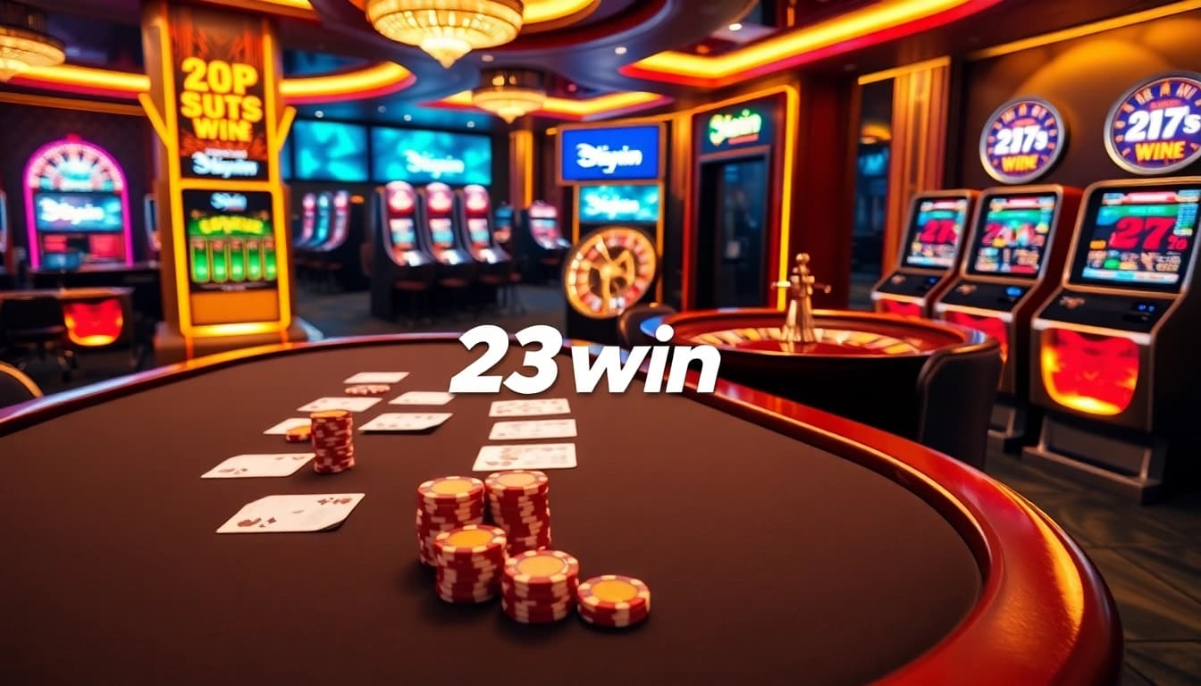 Experience the excitement of 23win with vibrant casino activities and modern gaming interfaces.