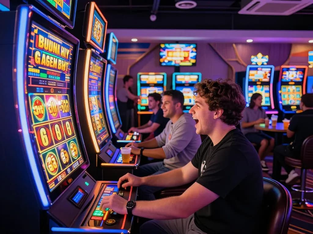 Experience the excitement of https://lucky88.foo/ with a lively casino atmosphere, colorful lighting, and enthusiastic players.