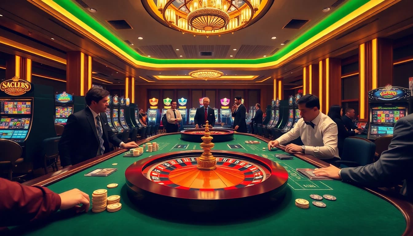 Engage with SC88's thrilling casino experience featuring vibrant slot machines and exciting gaming action.