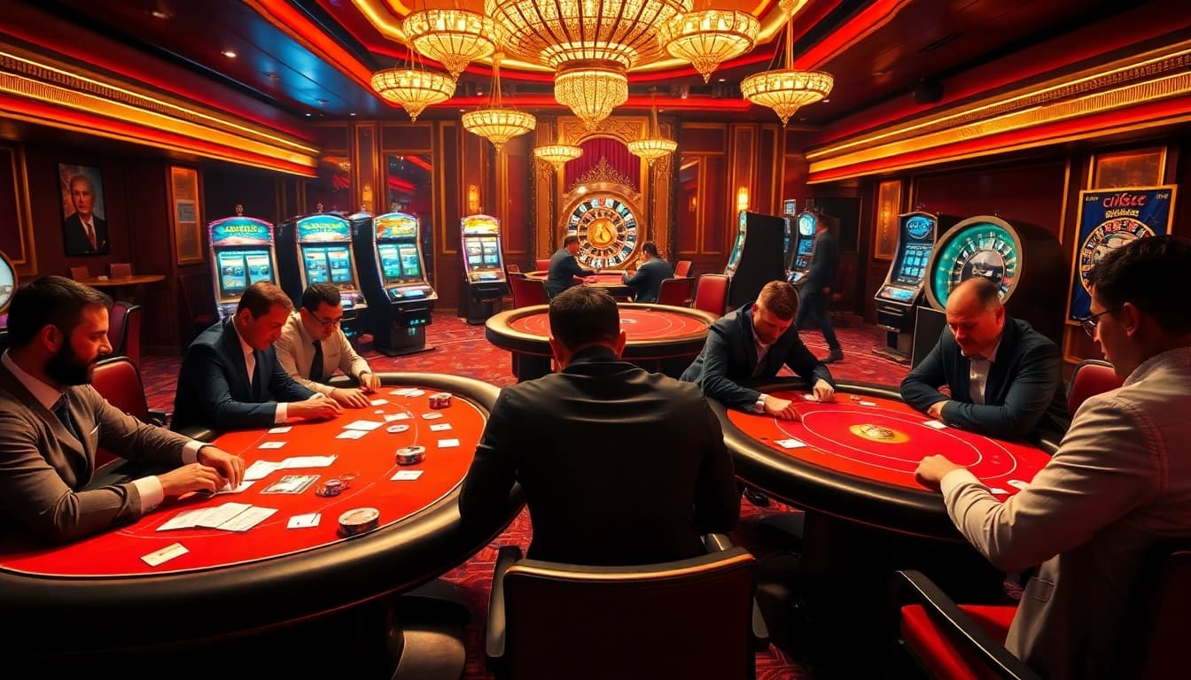 Engage with the vibrant casino atmosphere at u888u.to, showcasing high-stakes poker and exciting slot machines.