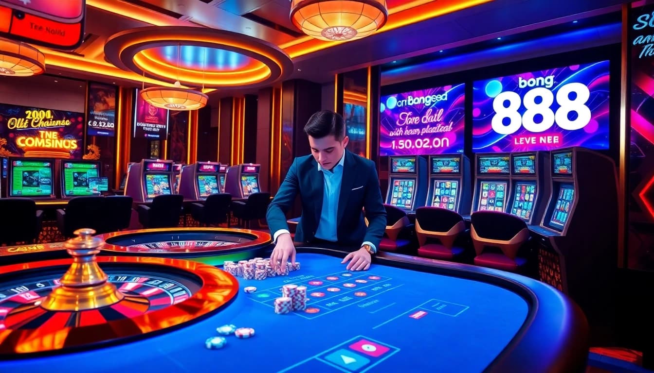 Experience high-stakes gaming action with bong88, featuring exciting casino tables and vibrant odds.