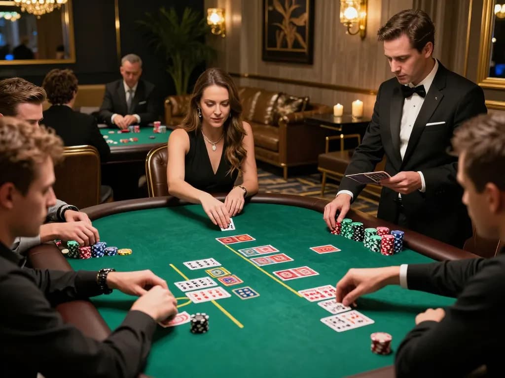 Experience the thrill of baccarat gameplay at xx88 with high-stakes cards and engaged players.