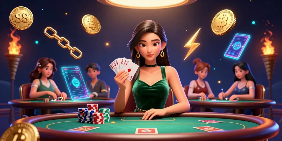 Engage with S8's elite poker gameplay, highlighted by stunning visuals and casino excitement.
