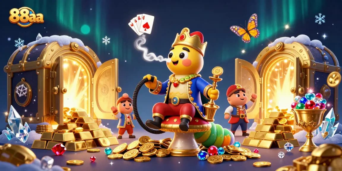 Experience thrilling wins at 88aa with vibrant gambling scenes and magical elements.