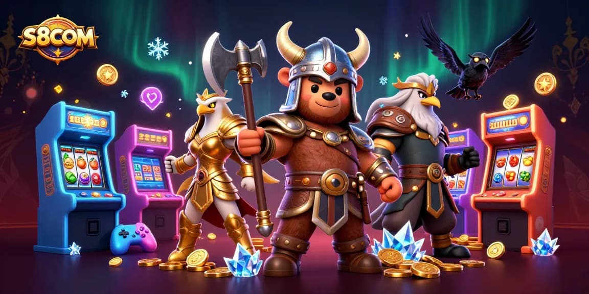 Engage in thrilling gaming adventures with S8COM at vibrant casino slots featuring lucky symbols.