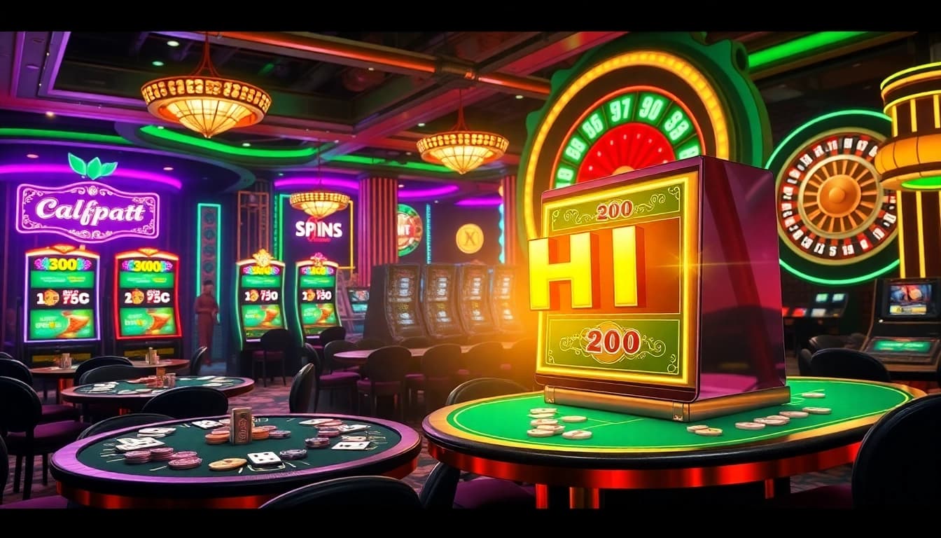 Spin the nổ hũ slot machine in a vibrant casino atmosphere, filled with excitement and luxury.