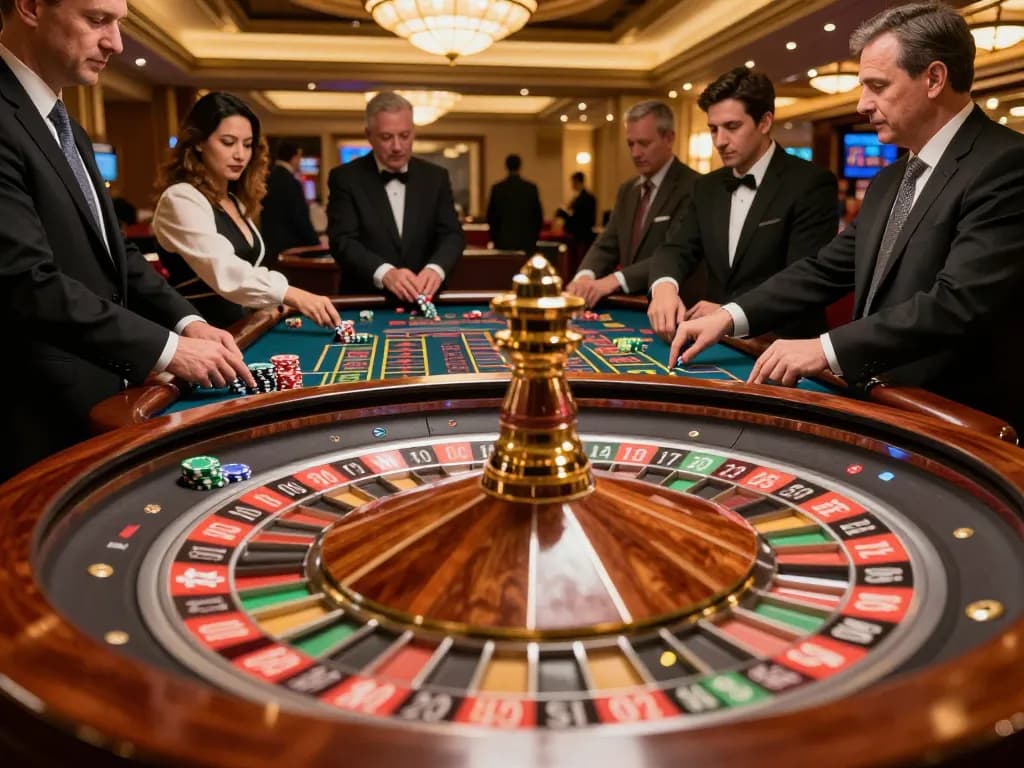 Experience the excitement of live gaming at https://xo88.farm/ with players betting on a vibrant roulette table