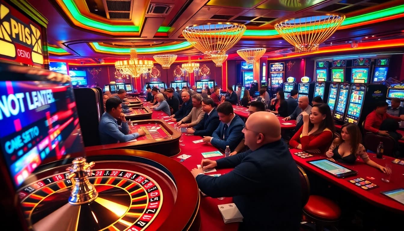 Engaged players experiencing the thrill of betting at 88vv com casino tables