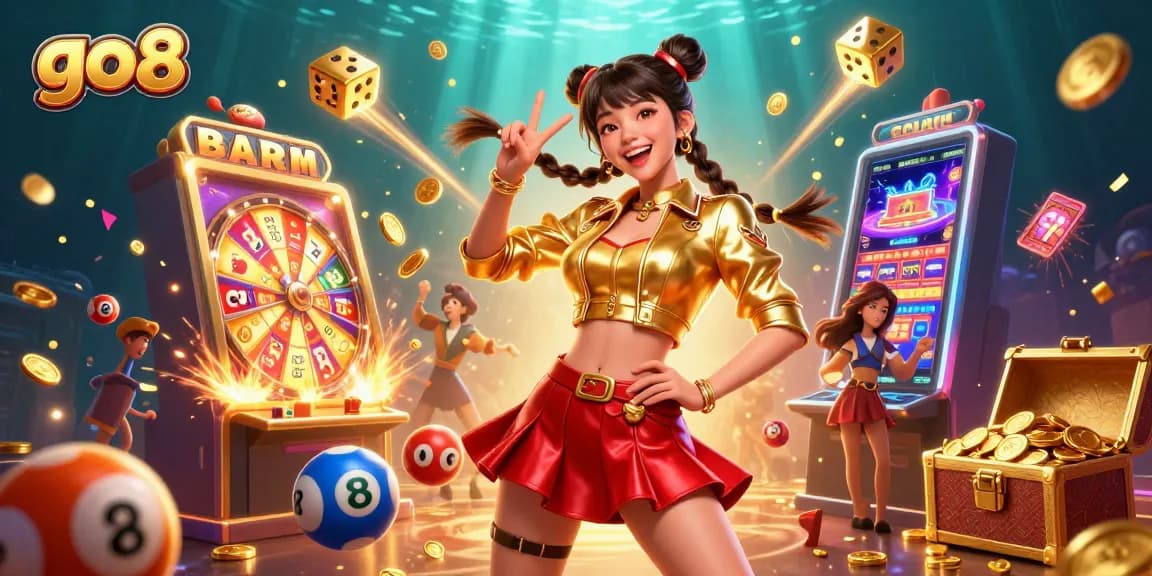 Experience the excitement at go8 with vibrant casino gaming and engaging characters.