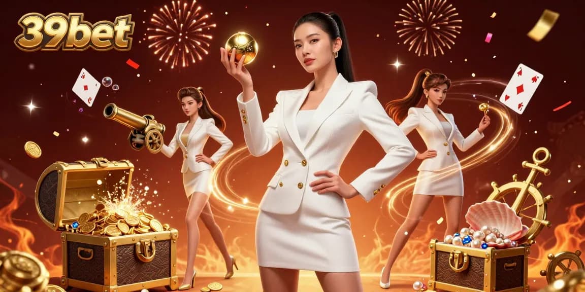 Experience the thrill of 39bet with ultra-detailed casino illustrations featuring gold coins and vibrant gaming elements.