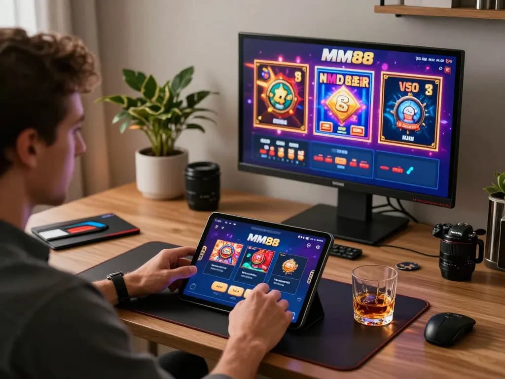 Engaging with MM88 poker at a sophisticated home gaming setup