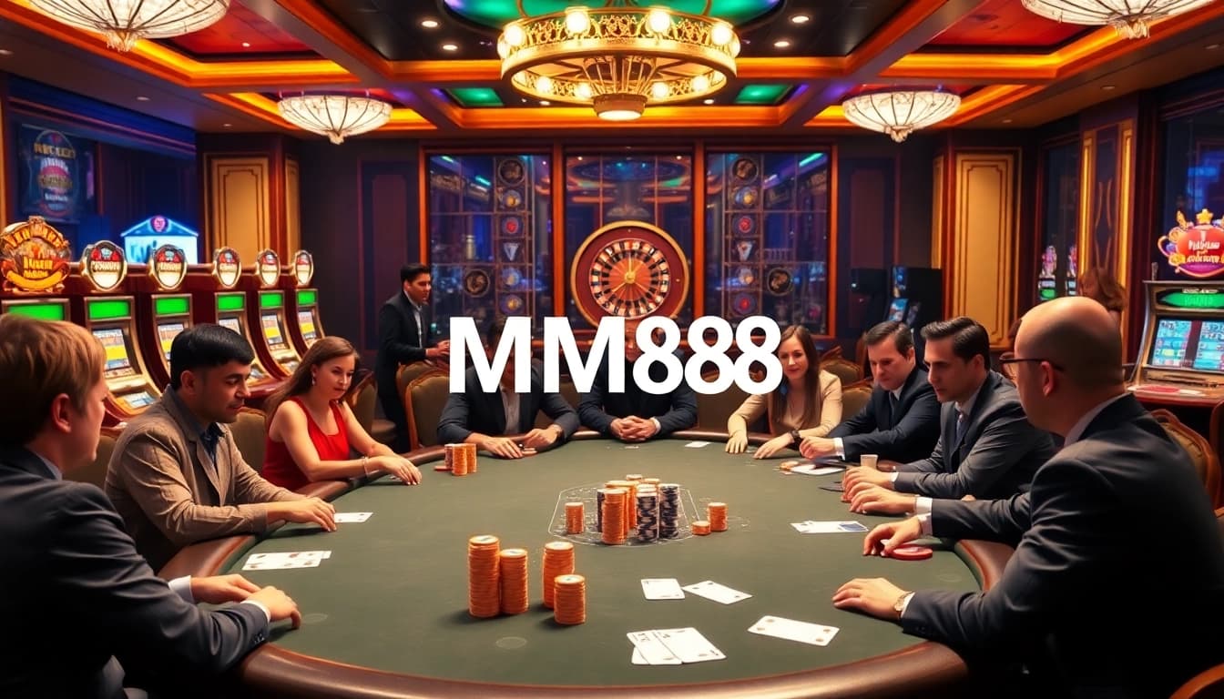 Experience high-stakes excitement at MM88.moe with thrilling card deals and vibrant casino ambiance.