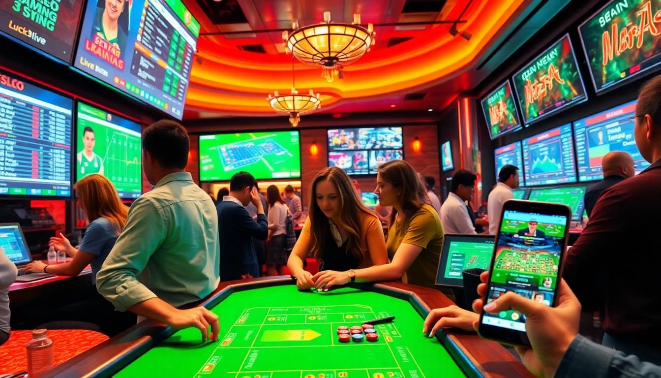 Engaging online gambling experience at luck8win.live featuring sports betting and casino games.