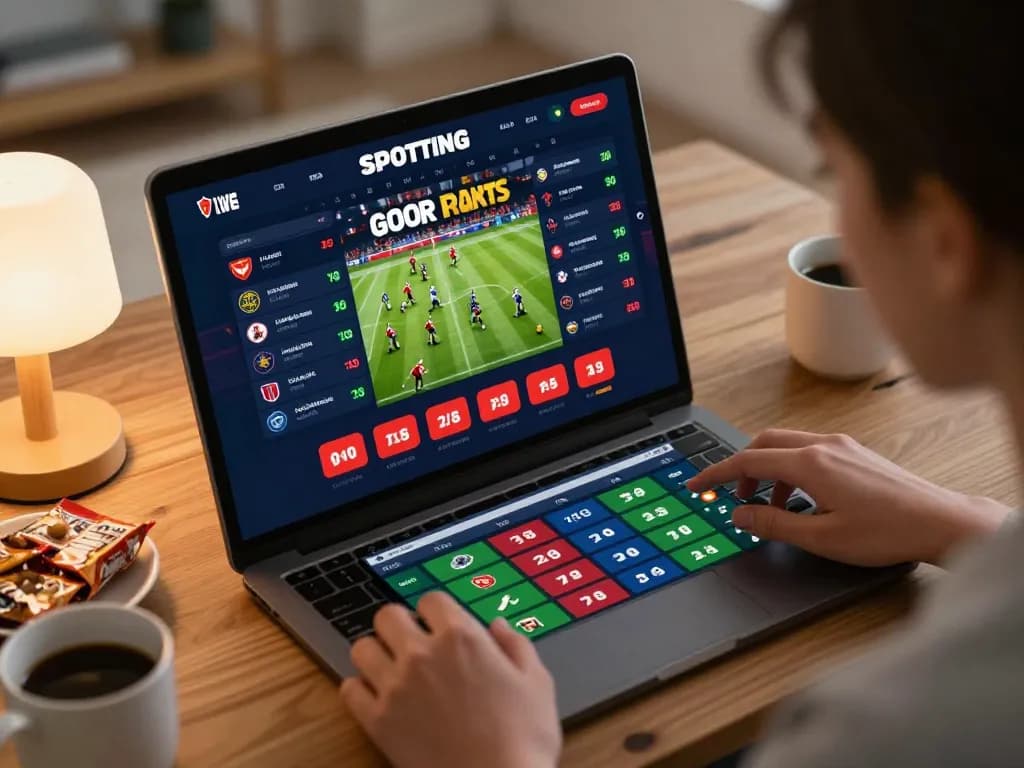 Engaging with thể thao 888new sports betting odds on a tablet in a cozy home setting.