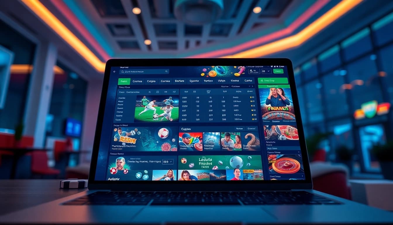 Dynamic interface showcasing sports betting and casino games at winvn88.live.