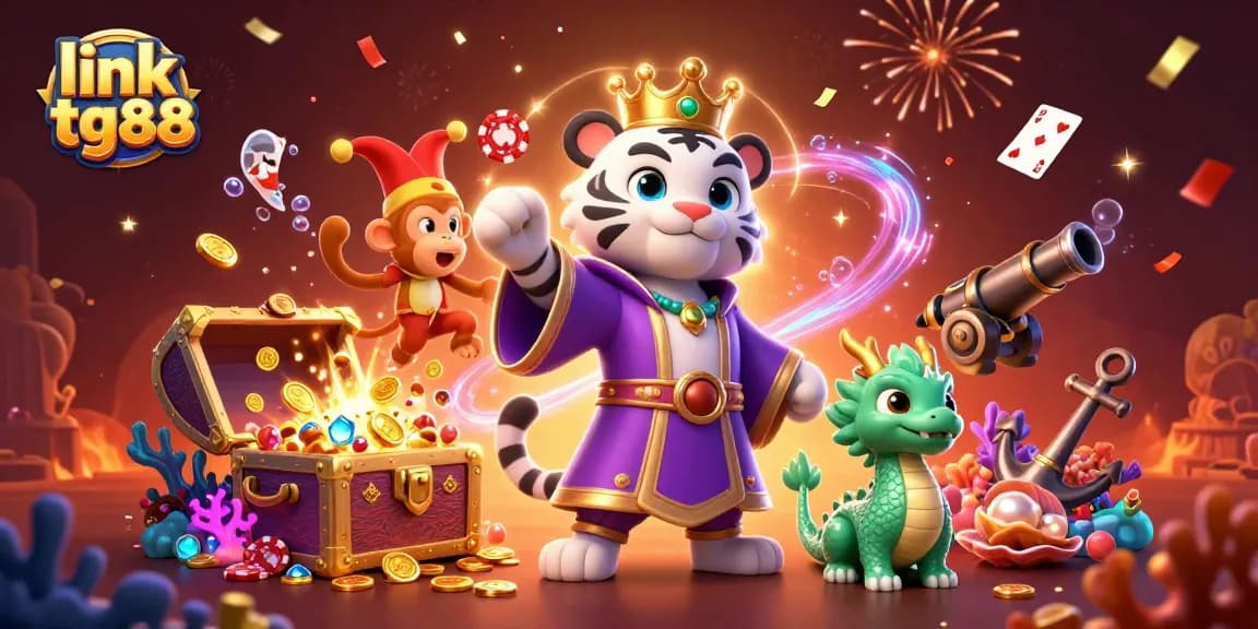 Experience thrilling moments at link tg88 with a dynamic 3D casino scene packed with excitement and vibrant gaming elements.