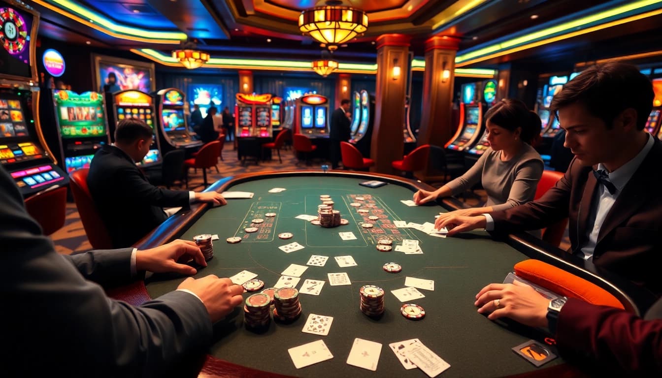 Experience the thrill of Ee88 with vibrant casino tables, exciting gameplay, and engaging gambling elements.