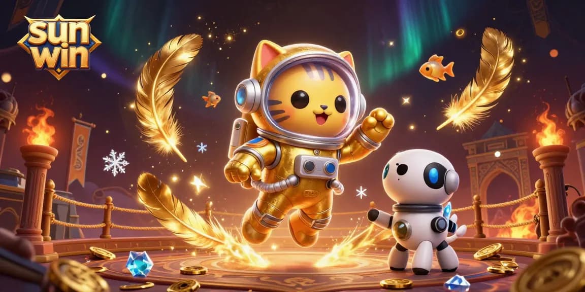 Experience exciting wins at sun win with a vibrant casino-themed scene and dynamic characters.