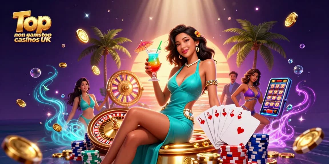 Experience the thrill at Top non gamstop casinos UK with vibrant gaming elements and luxurious ambiance.