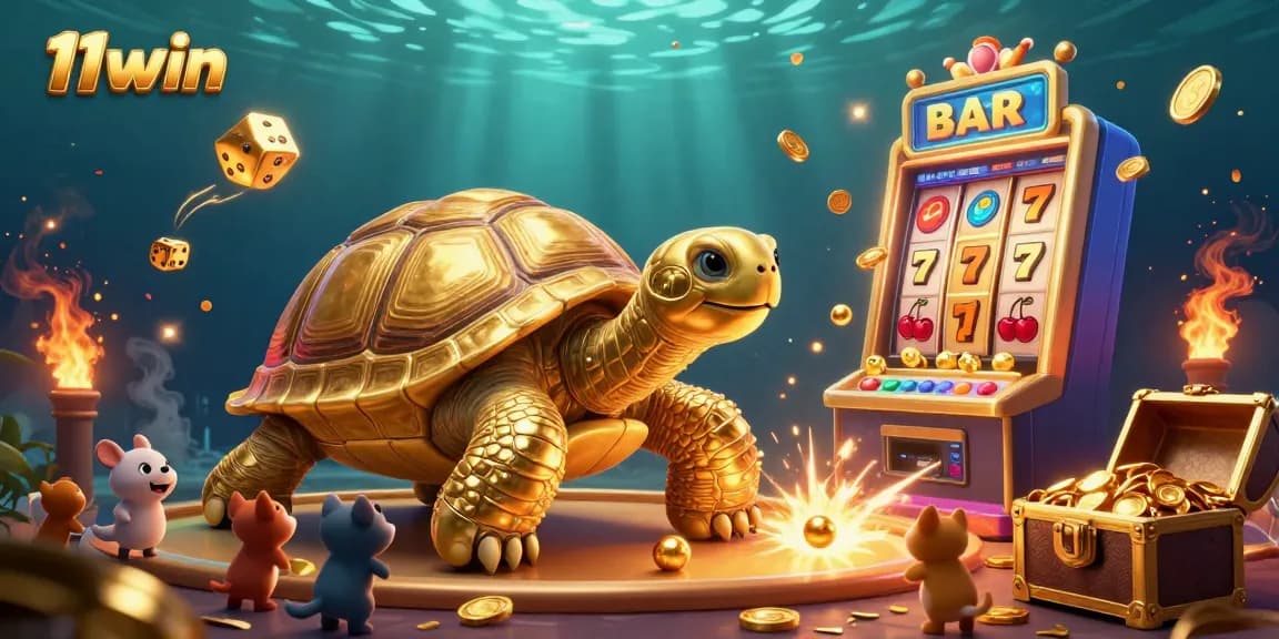Experience thrilling moments at 11win with an exciting 3D casino scene featuring a jackpot explosion.