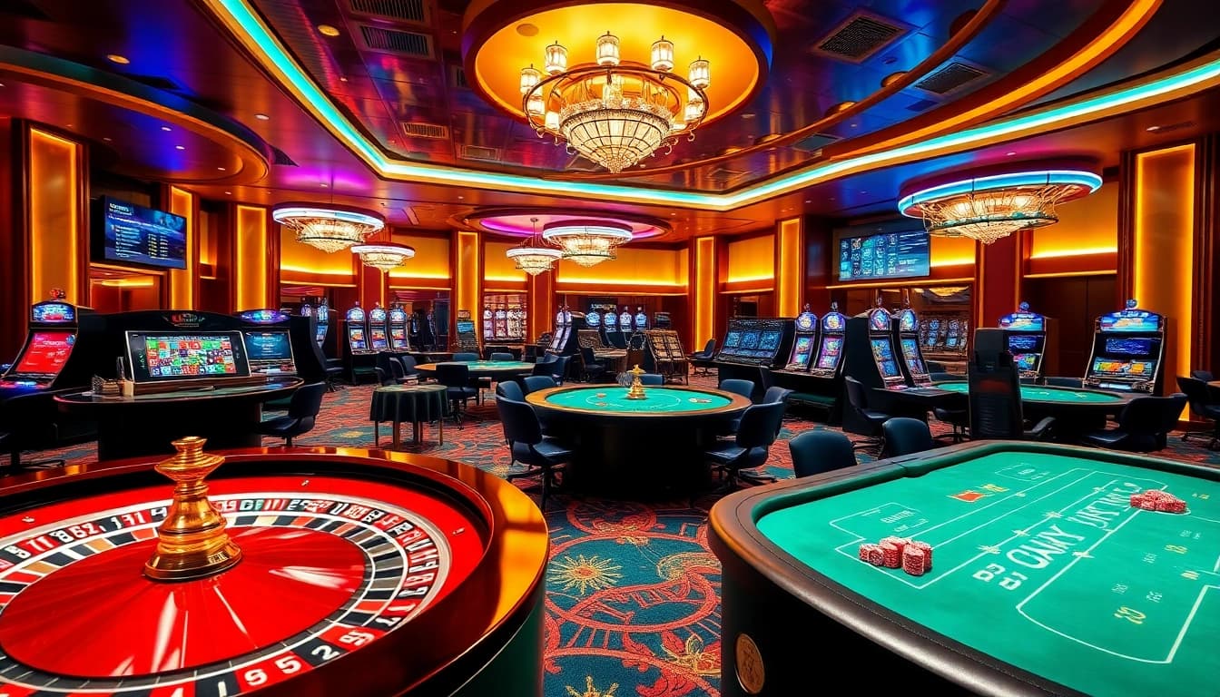 Experience the thrill of online gaming at https://zx88.live/ with vibrant casino elements like roulette and poker.